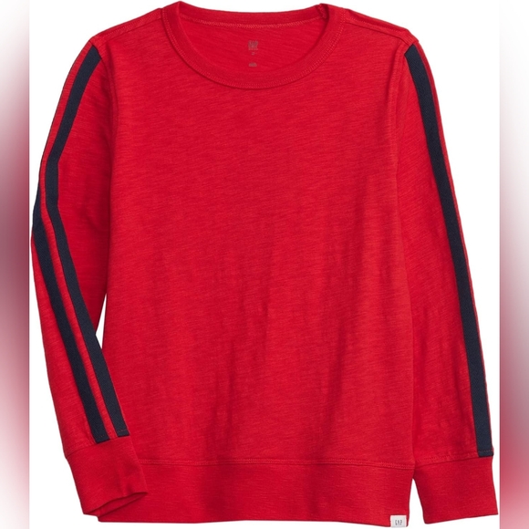 GAP Other - GAP Boys' Long Sleeve Striped Tee T-Shirt Red Blue XS 4/5‎ NWT